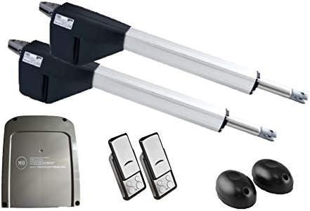 Ferretería para verja, M&B, KIT MOTOR 2 BRAZOS BATIENTE 200KG LINCE