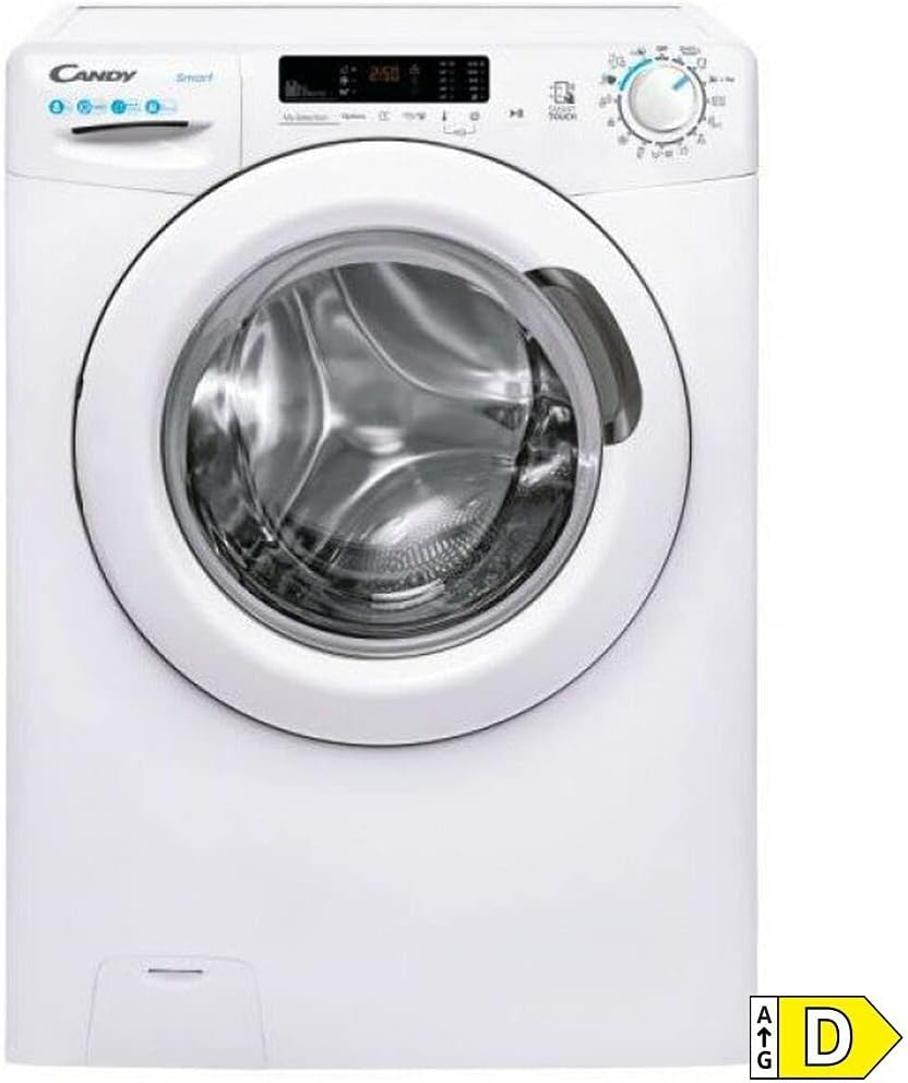 lavadora 1482DE, CANDY, Smart CS 1482DE, 1-S, 1400 RPM, 15 Ciclos, 5 Rápidos, Inicio Diferido 24H, Tecnología NFC, Asistente de Voz, Ciclo Higiene+