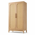 Armario de Madera con Puertas de Ratán