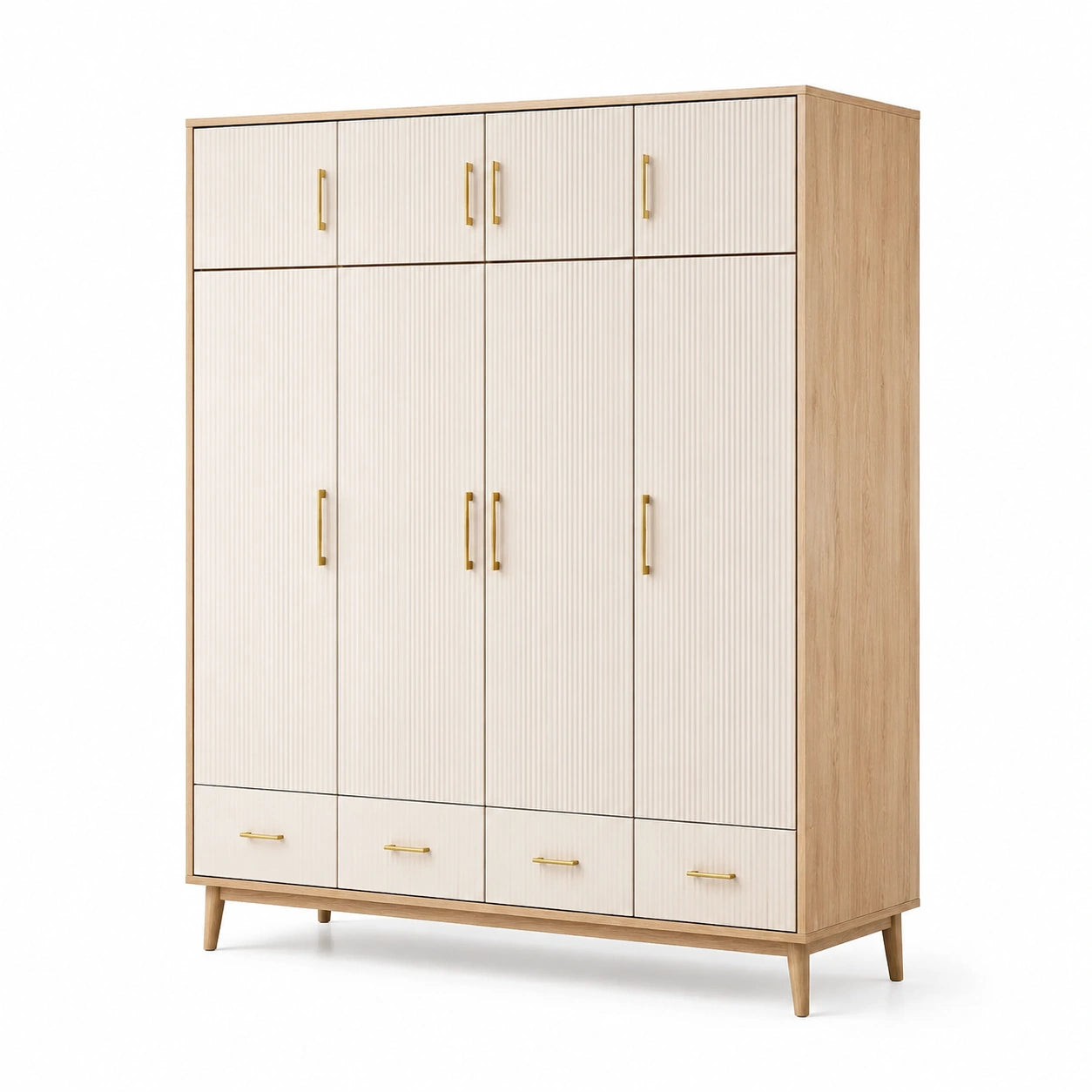 Armario de Madera contrachapada con Puertas y Cajones