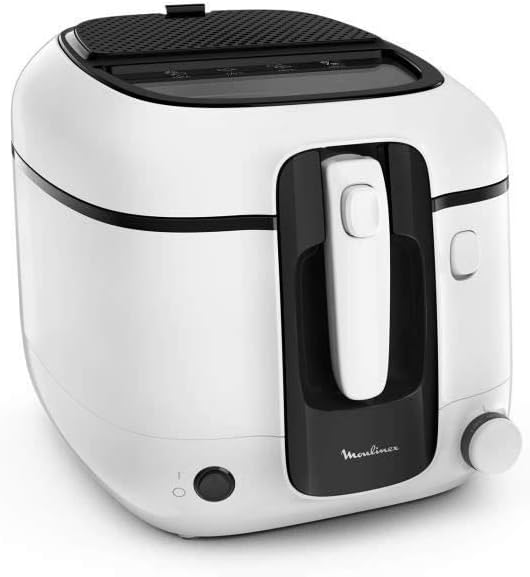 Freidoras de aire AM312010, Moulinex, Super Uno AM312010 - Freidora (2,2 L, capacidad 1,5 kg, patatas fritas 1800 W, termostato ajustable, protección