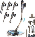 Cecotec RX90 aspiradora escoba, 850W, Autonomía 100mins, Cepillo Hairless Antienredos, Tubo Flexible y Accesorios