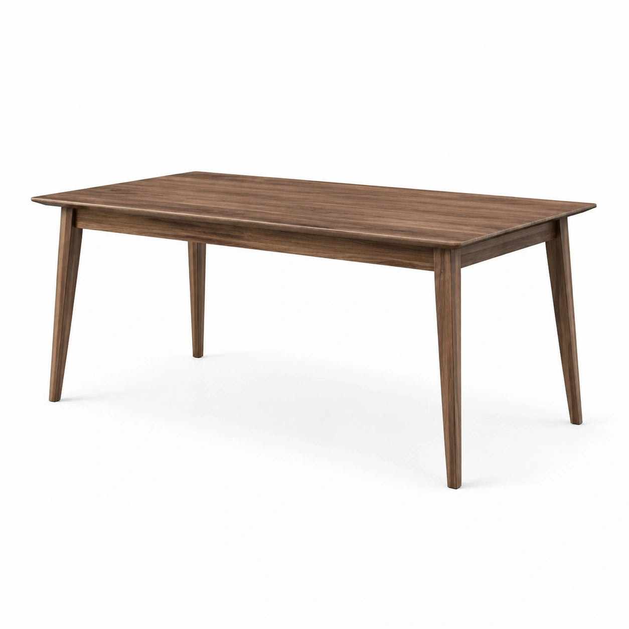 Mesa de comedor de madera de nogal 150x90x75 cm