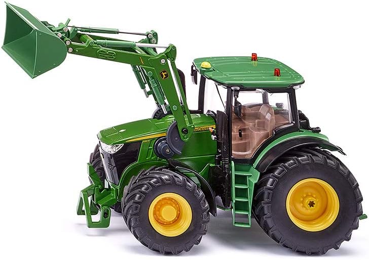 Tractore 7310R, Siku, Metal, Teledirigido con App móvil y Bluetooth, 6792, 1:32, Verde, Plástico, Tractor John Deere 7310R con Cargador Frontal