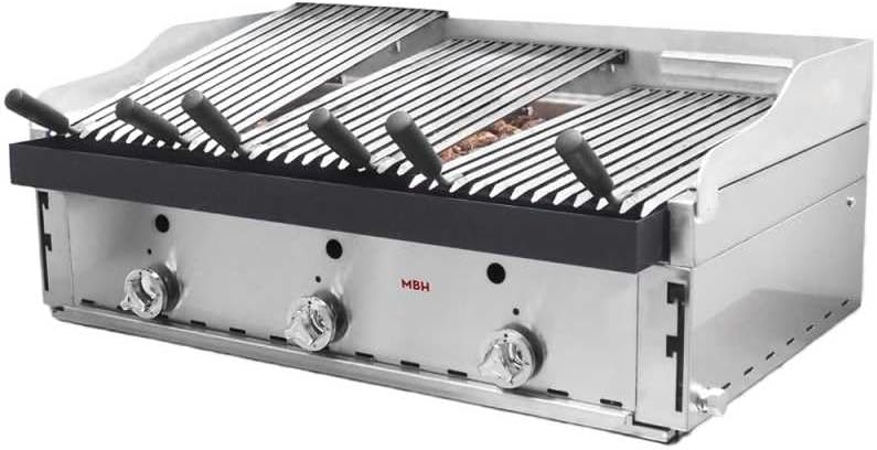 Parrillas de propano, MBH - MAQUINARIA BAR HOSTELERÍA, Potencia: 18,9 kw, 6 Quemadores