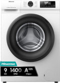 Hisense WF1Q9041BW lavadora, Función Vapor 99,9%, clase A, Lavado Rápido+, Lavado Automático, Finalización Diferida, Tecnología Inverter, Color Blanco