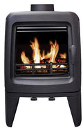Hornos chimenea, Fundicio, vidrio cerámico 750°, Alta eficiencia 78,8%, Certificada 4 estrellas, Diseño moderno, triple combustión
