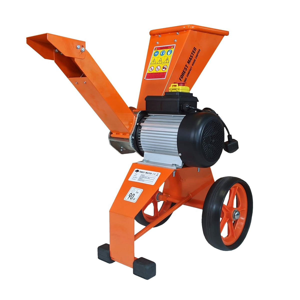 Astilladoras, trituradoras y máquinas para mulching, Forest Master, trituradora de jardín, Trituradora de 2800 W, 4 PS, Rama de Hojas de Madera