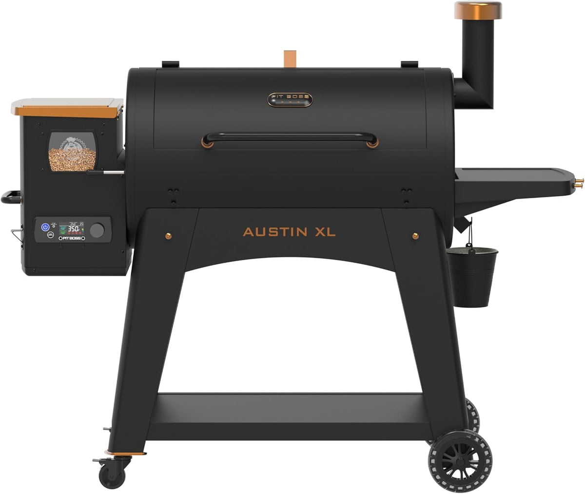 Barbacoas de carbón, PIT BOSS, Superficie 6503 cm2, Ahumador de Pellets de Madera, Barbacoa de Pellets Austin XL Onyx Edition, BBQ, Asado Directo
