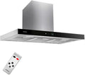 campana extractora CMPT-A90I, INFINITON ELECTRONICS, 4 Niveles de potencia de succión, h de extracción, Diseño en T invertida, Touch Panel, Inox