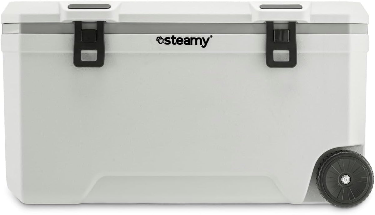 Nevera, Steamy, Marine 120 Pasiva con Ruedas, 120 litros, Blanco