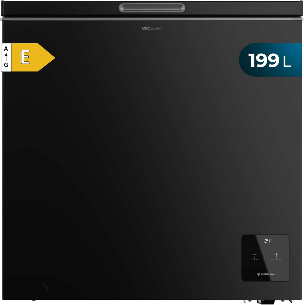 Cecotec congelador horizontal, 83,5 cm De Alto, Compresor Inverter Plus Y Modo Fast Freezing