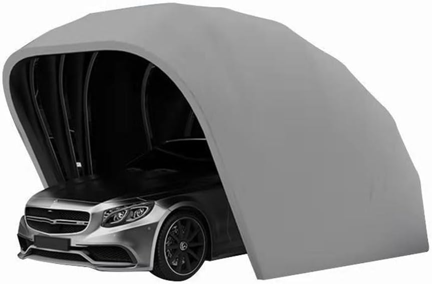 Cochera, wanghaiyanBD, Refugio para coche plegable y retráctil (5,5 m x 2,3 x 2,5 m, semiautomático), acero inoxidable