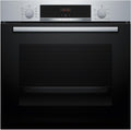 Bosch HBA514ES3 horno de pared, Serie 4, 60 cm. de ancho, 3D Hotair, - Horno Multifunción, Asistente de limpieza con agua, Acero