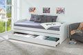 cama, Inter Link, Invitados - Pino Macizo Lacado Blanco, Funcional Individual y Doble