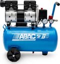 Compresores de aire, ABAC, Compresor de aire silencioso EASE-AIR 24 de, presión máxima 8 bar, potencia 1 hp, Depósito 24 litros, Nivel sonoro 59 dB