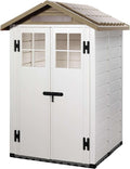 cobertizo de almacenamiento KSP38225, Gardiun, KSP38225 - Caseta de Resina Tuscany Evo 120 2 Puertas 2 m2 - 137x144x214 cm