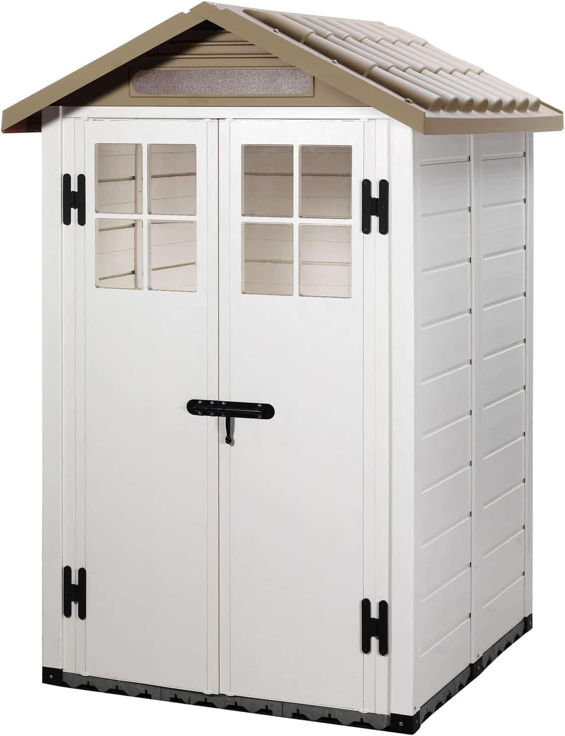 cobertizo de almacenamiento KSP38225, Gardiun, KSP38225 - Caseta de Resina Tuscany Evo 120 2 Puertas 2 m2 - 137x144x214 cm