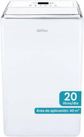 deshumidificador, Daitsu, de Humedad 20L Silencioso, Modo Secado de Ropa, Control Automático de Humedad, Diseño Compacto y Bajo Consumo