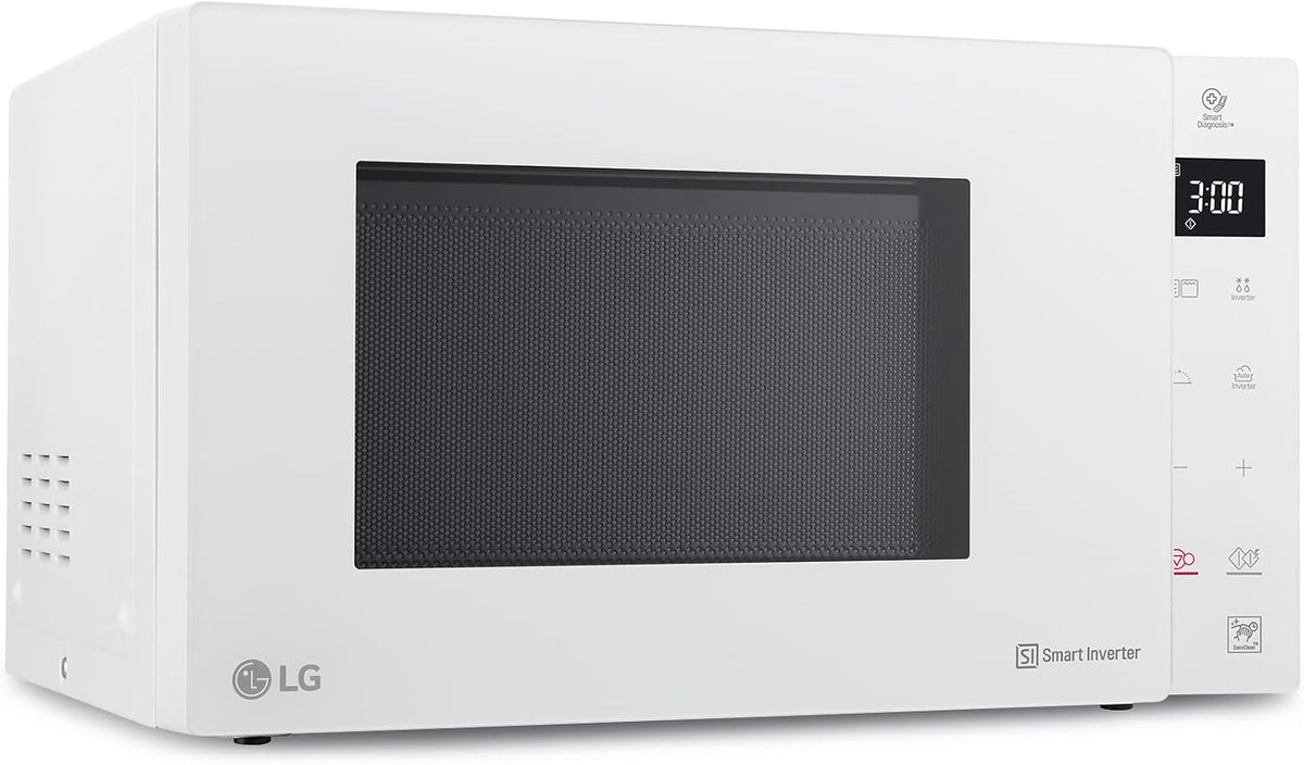 LG MH6535GDH microondas con grill, 1000W, 1000 W, 25 l, Smart Inverter, Display digital, Color Blanco