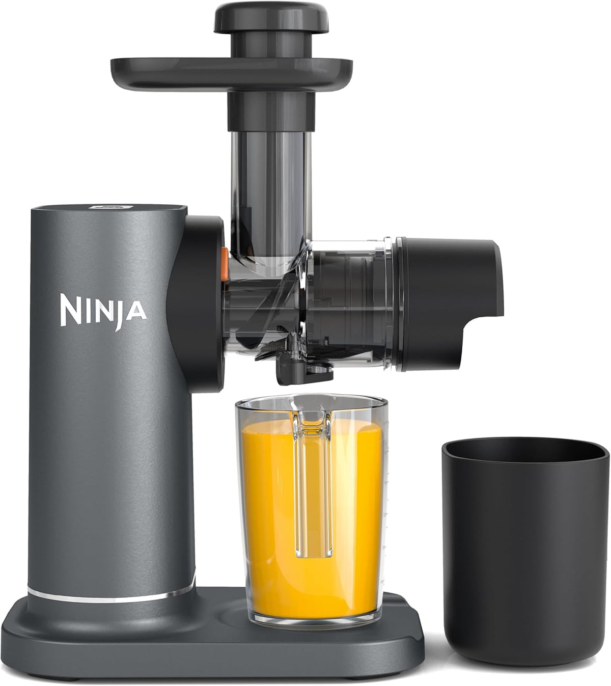 Ninja JC151E Licuadora, Zumos, Bebidas y Shots, Compacta, Piezas Desmontables, Jarra 700 ml y Recipiente Pulpa 1,1 l, Gris JC151E