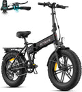 bicicleta eléctrica, ENGWE, 48V 13Ah Batería Extraíble, 20''×4.0'' neumáticos anchos 7-Velocidad para Cualquier Terreno