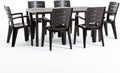 Juegos de comedor, SIEDITI FUORI E DENTRO, Conjunto jardín exterior mesa y sillas para 6 personas