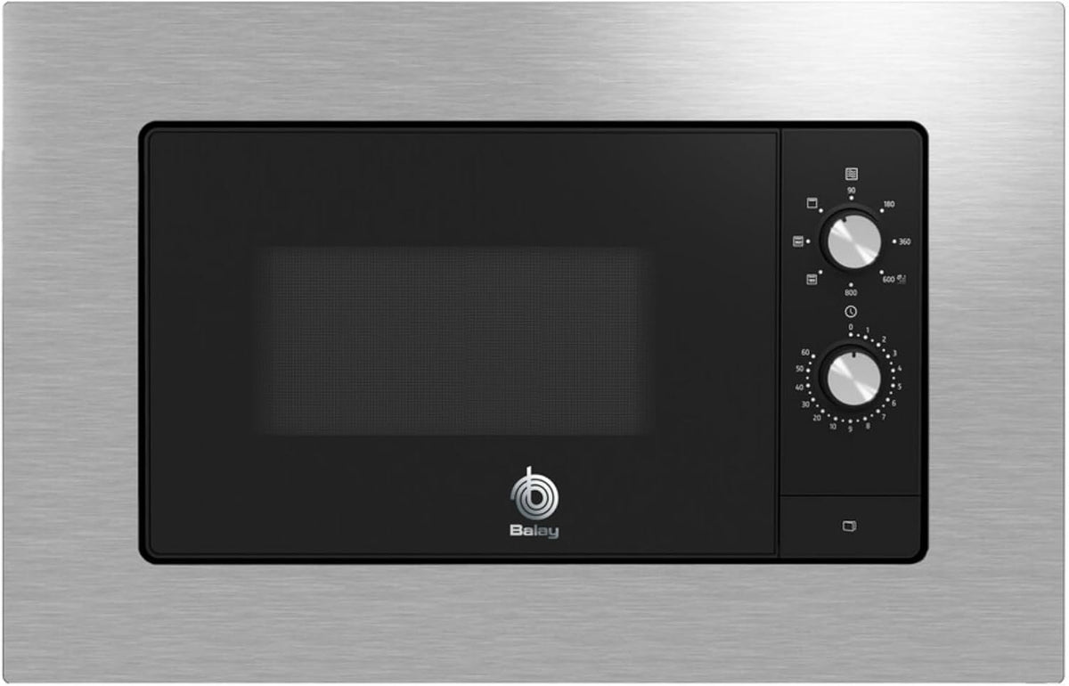 microondas 3CG6142X3, Balay, 20 litros, 800W., Grill, Acero inoxidable