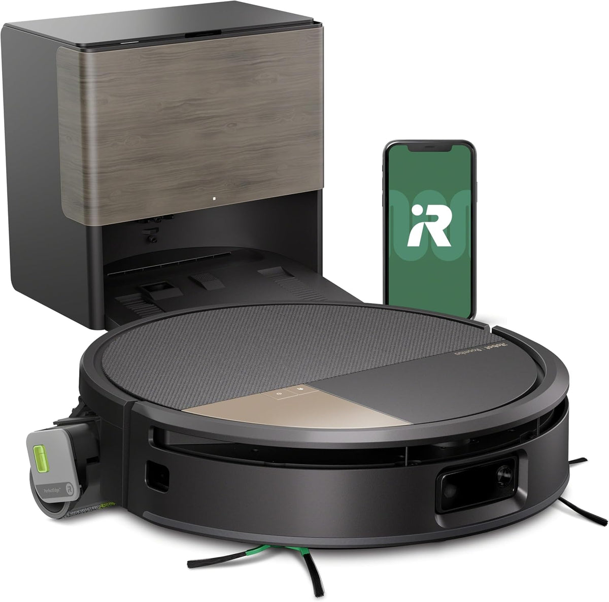 robot aspirador, iRobot, Roomba MAX 705 Combo con Base AutoWash multifunción y Agua Caliente, LiDAR 3D con IA_N, Cubierta Protectora, cepillos Dobles