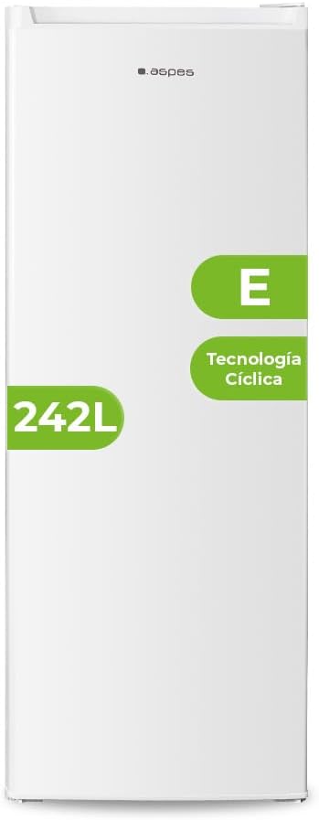 frigorífico combi AR145501E, Aspes, Puerta Reversible, Bajo Nivel Sonoro, Eficiencia Energética Clase E