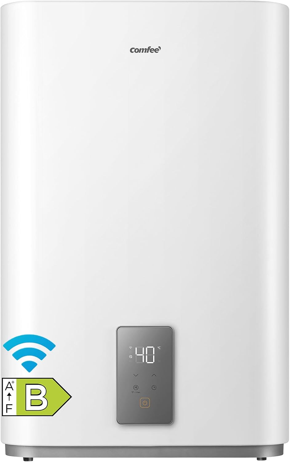 calentador eléctrico CWH15ED1350EUW, Comfee, Doble Tanque, Compacto y Fácil de Instalar, Conexión Wi-Fi, Control Remoto por Aplicación, Blanco