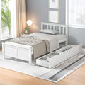 cama, Bgsryao, 2 cajones para almacenamiento, para adultos, de madera con cabecero y somier, 90 x 200 cm, individual, juvenil, invitados, infantil