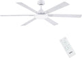 Ventiladores para el techo con lámpara, Newday, 153cm Grande Lampara Techo Ventilador con Luz y Mando, 3 temporizador, Modo de Sueño, Dimmer sin Pasos