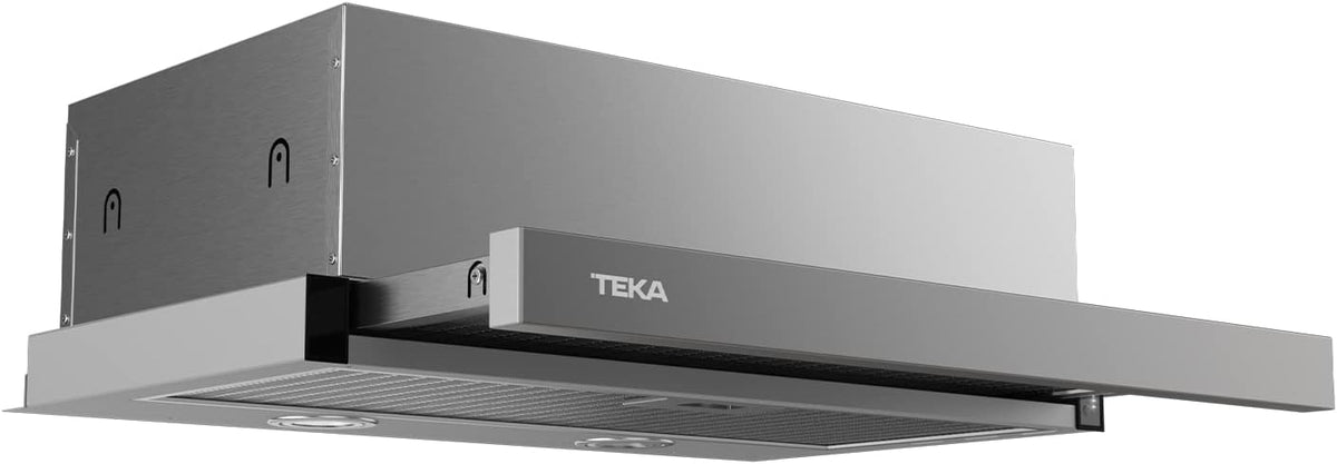 campana extractora, Teka, 3 Velocidades, CNL 6415, Motor Doble, Sistema de Recirculación de Aire, Filtro de Carbón, de Acero Inoxidable